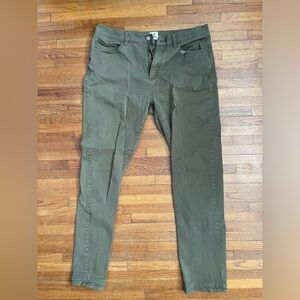 Flint and Tinder 365 Pant Green Tapered Fit 34x32